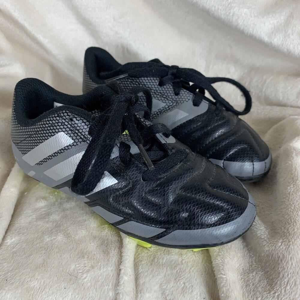 Adidas Copa 19.4 Youth Size 11K Kids Soccer Cleats Shoes Black Silver Gray​